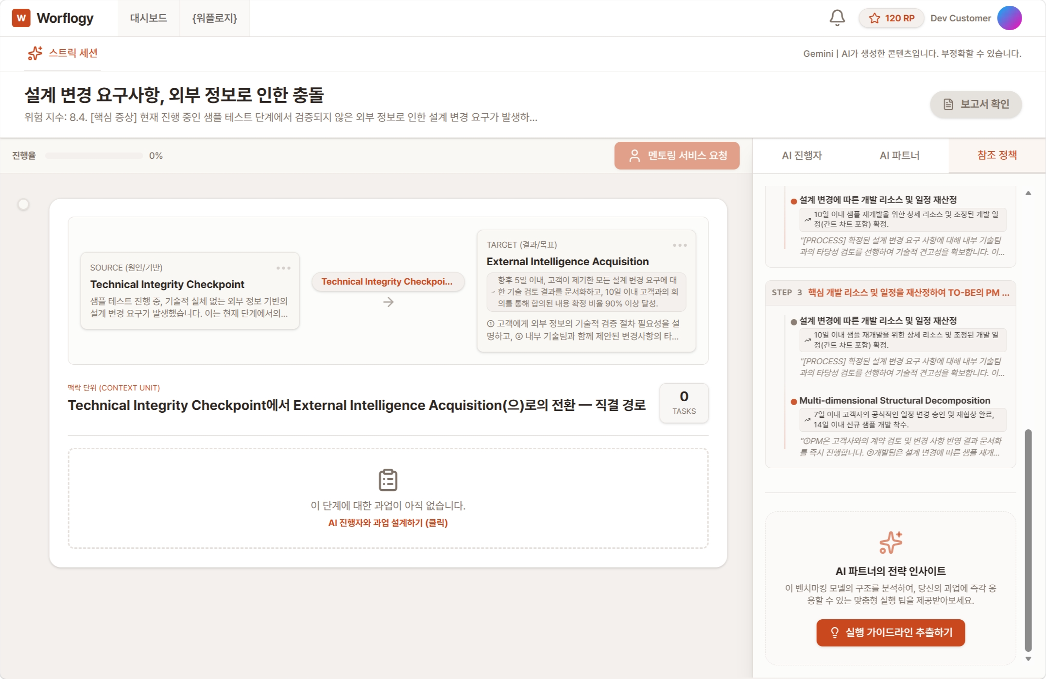 S-RAG based risk response execution management screen